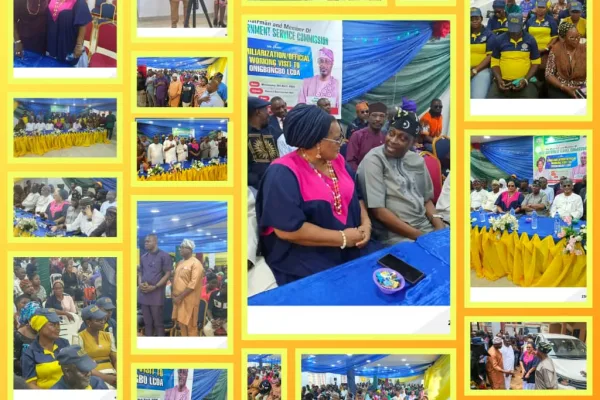 LOCAL GOVERNMENT SERVICE COMMISSION VISITS ONIGBONGBO LCDA, ECHOES FOR PEACE, LOVE, AND UNITY