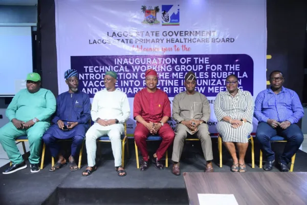 Lagos State Inaugurates Technical Working Group for the Introduction of Measles-Rubella Vaccine into Routine Immunization